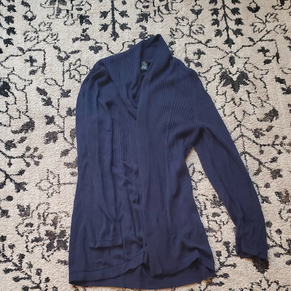 Willi Smith Deep Blue Women's Cardigan